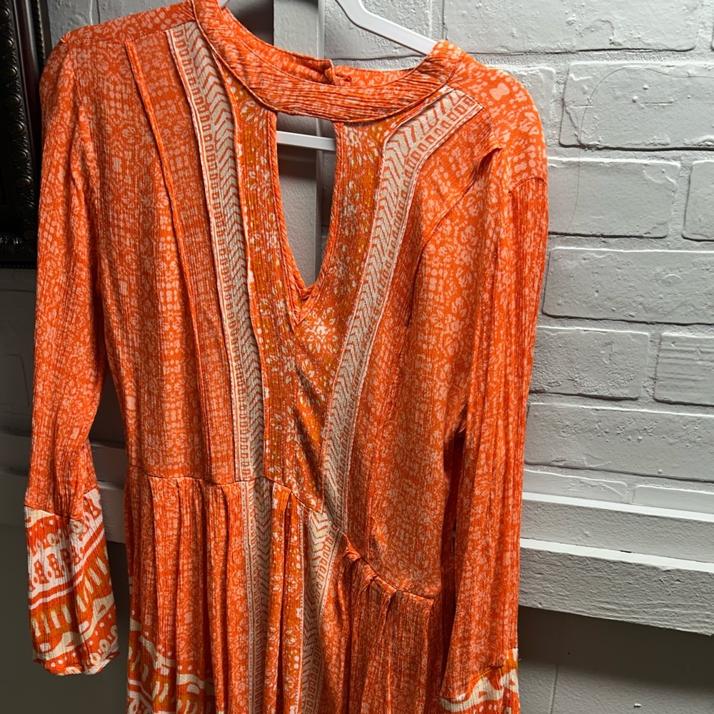 Orange Bohemian Dress
